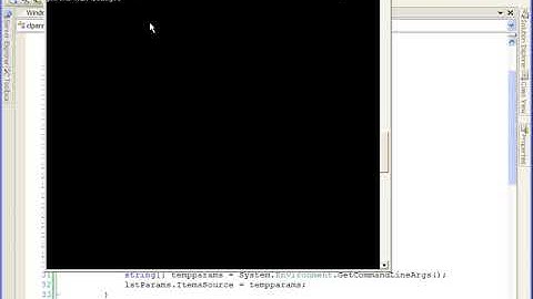 Win Video WPF Access Command Line Parameters in WPF
