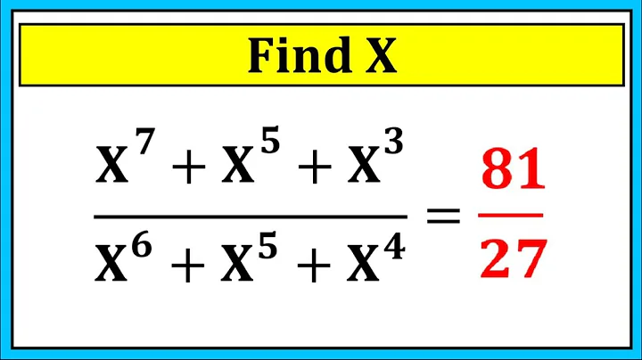 Nice Algebra Math Simplification | Algebra | Find the Values of X