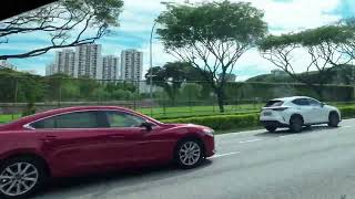 Paya Lebar to Choa Chu Kang  Driving tour  Singapore Road