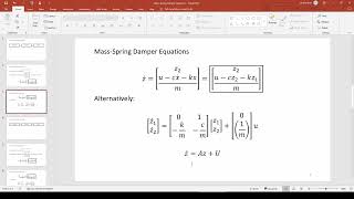 Coding the Mass-Spring-Damper System in MATLAB (1/2)