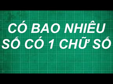 Video Có bao nhiêu số có 1 chữ số | toán lớp 1 2 3 4 5 - youtube