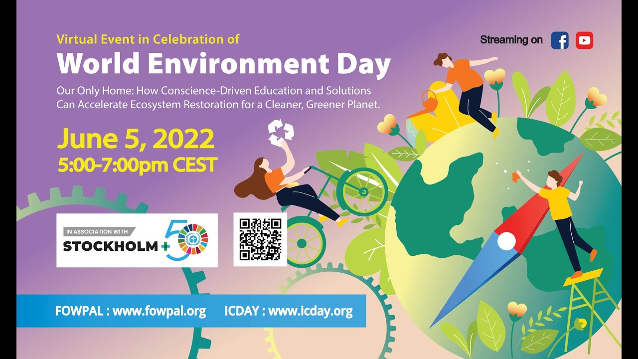 [Live Stream] ICDAY's Virtual Event : World Environment Day, 6/5/2022