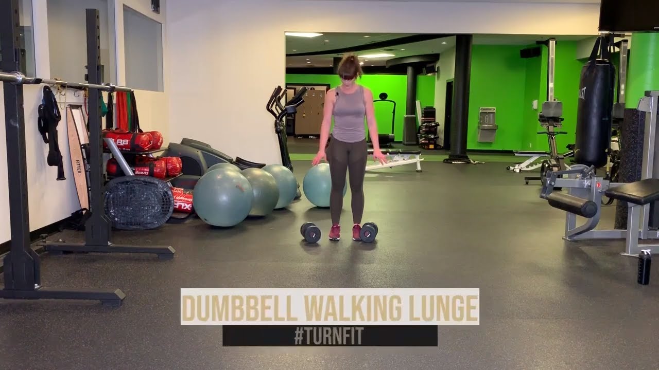 How to do Dumbbell walking Lunge - YouTube