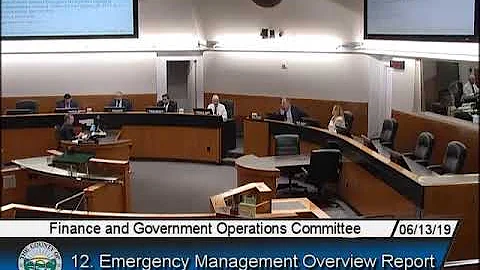 Santa Clara County Finance & Government Operations Committee June 13, 2019 2:00 PM