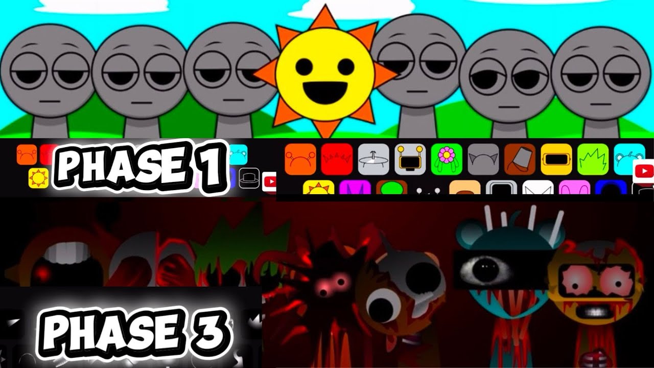 [incredibox] SPRUNKI phase 1 & phase 3 Full Gameplay Showcase - YouTube