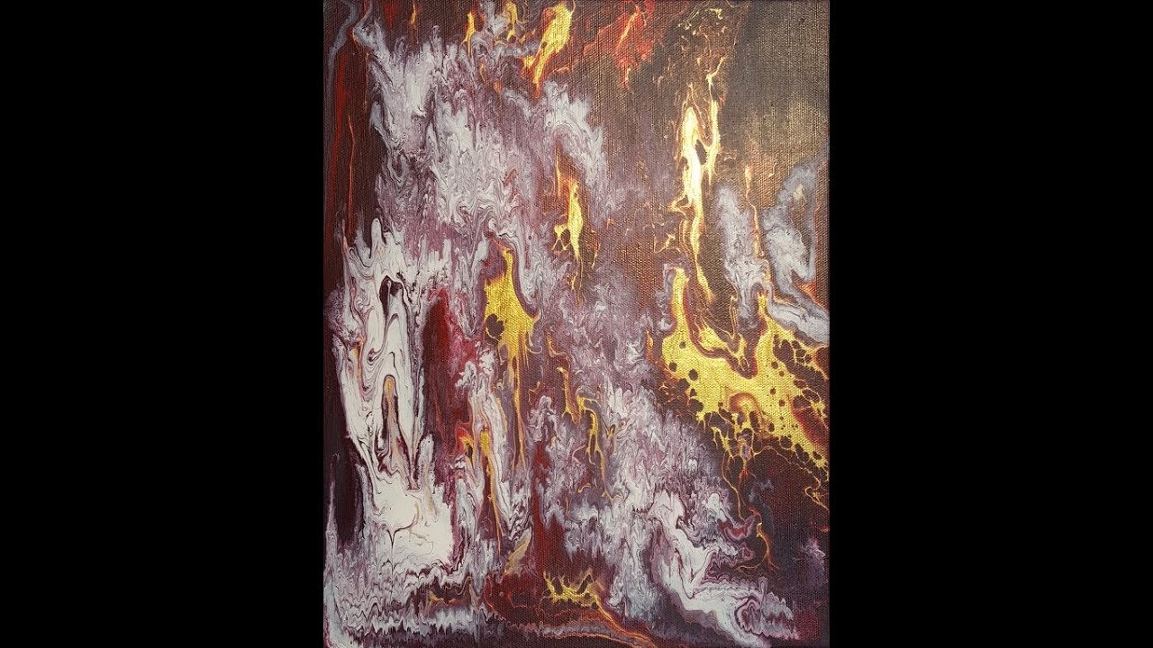 Fluid Pouring Abstract Art Demo 08