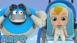 Chasing a Buggy! | Baby Daniel and ARPO The Robot | Funny Cartoons for Kids