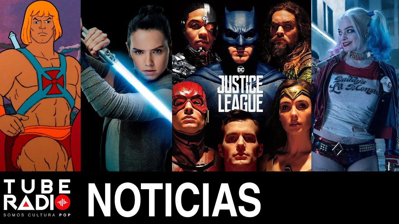 radioactive Tube Radio: Harley Quinn, Liga de la Justicia, He-man, Scooby Doo, Jurassic World, Los últimos Jedi