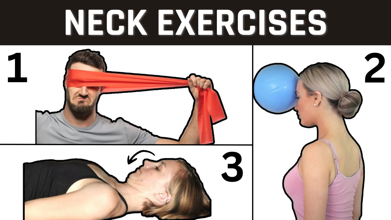 Best Neck Pain Exercises? We tried them all… - YouTube