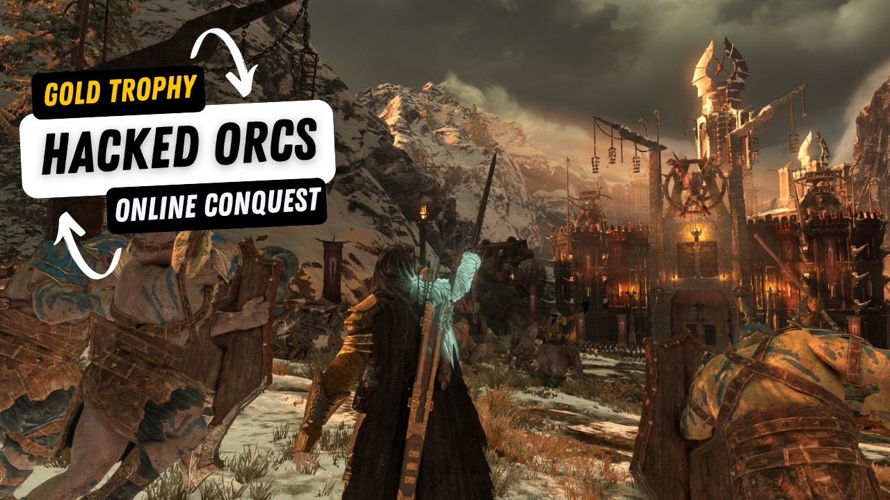 Shadow of War - Wrathgiver Shines Gold vs Fully Hacked Online Fortress (Gameplay Guide)