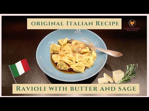 Ravioli with butter and sage sauce⎪Original Italian Recipe⎪@bekindfox