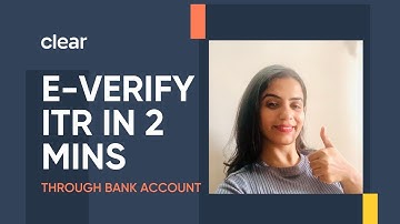 E-verify Your ITR Using Bank Account | Black By ClearTax