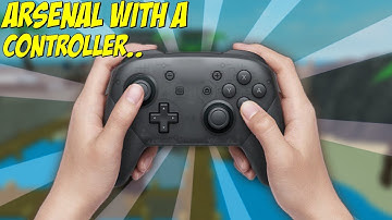 I Tried Playing Arsenal With A Controller.. (Roblox)