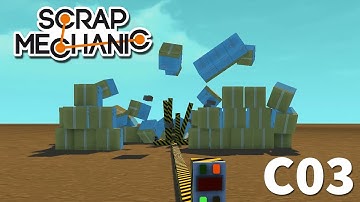 C03- The Wall (Glitch Bomb) | Scrap Mechanic Challenge with Lyte