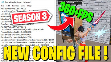 Best Game User Settings Fortnite Season 3 🔧 (Boost FPS & Lower Input Delay)