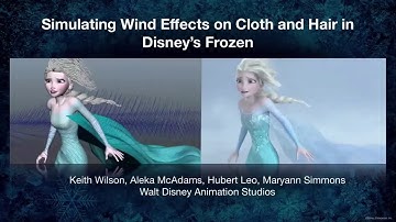 Simulating Wind Effects on Cloth and Hair in Disney