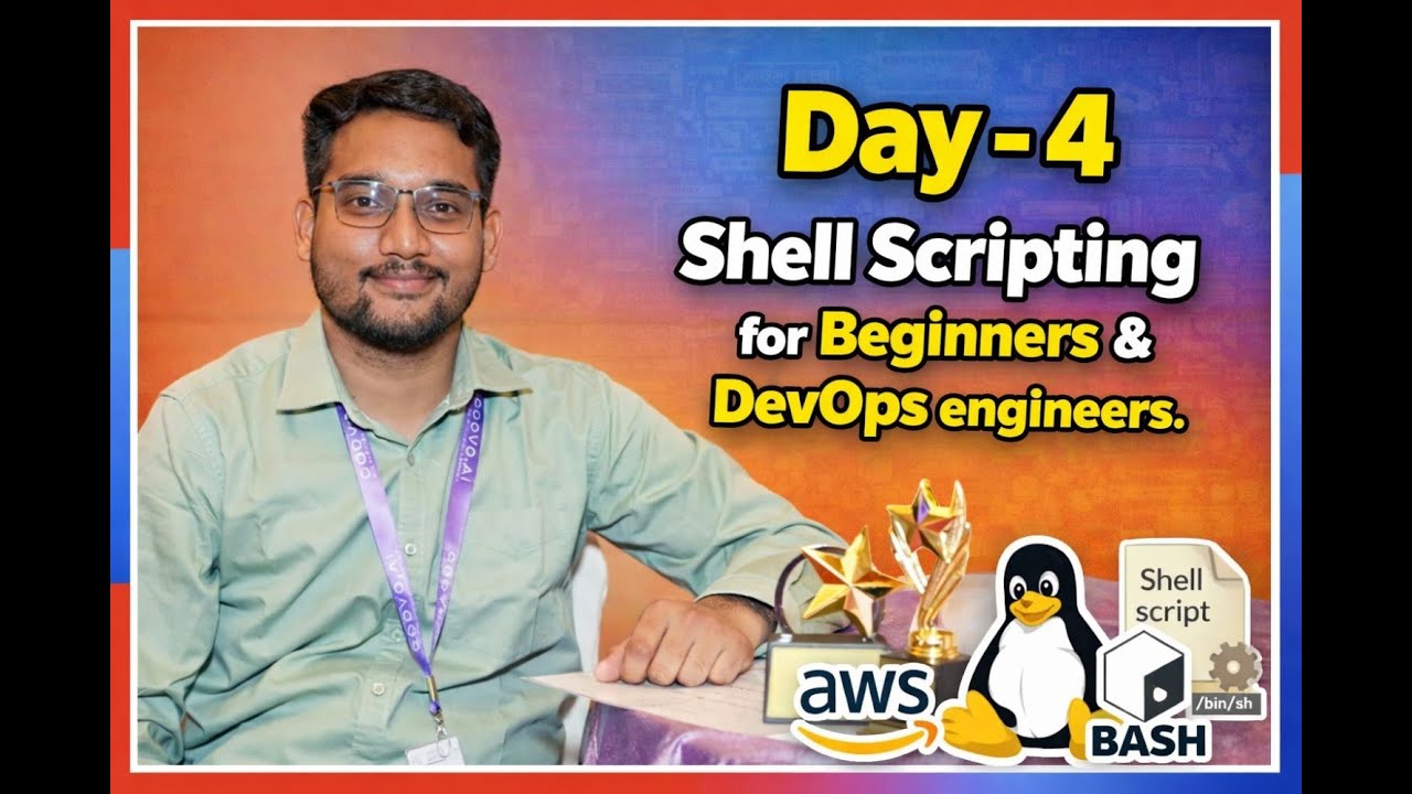 Shell Scripting for DevOps in 1 Hour | Day 4 | Beginners to Pro