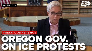Oregon Governor Kotek holds press availability, expected to comment on anti-ICE protests