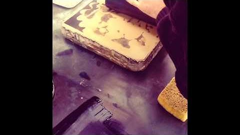 Stone Lithography - The Second Etch