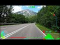 20 minute Sunshine Indoor Cycling Austria Alps Road mph Speed Display 4K