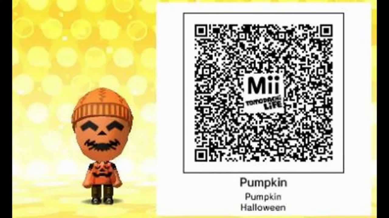 Especial Halloween :Pumpkin Qr Code Tomodachi Life - YouTube