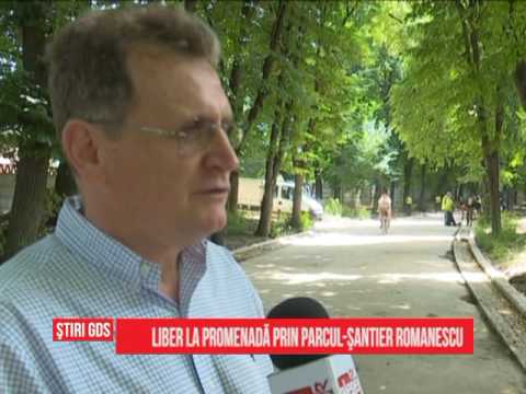 Liber la promenadă prin parcul-şantier Romanescu