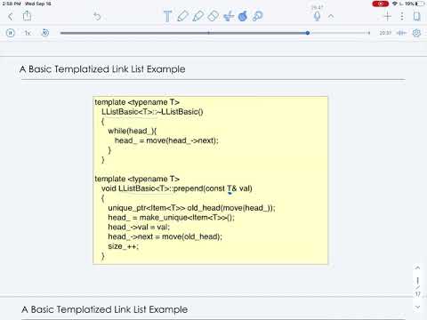 C++ Templates Part 3: A Templatized Singly Linked List Using Unique Pointers Example