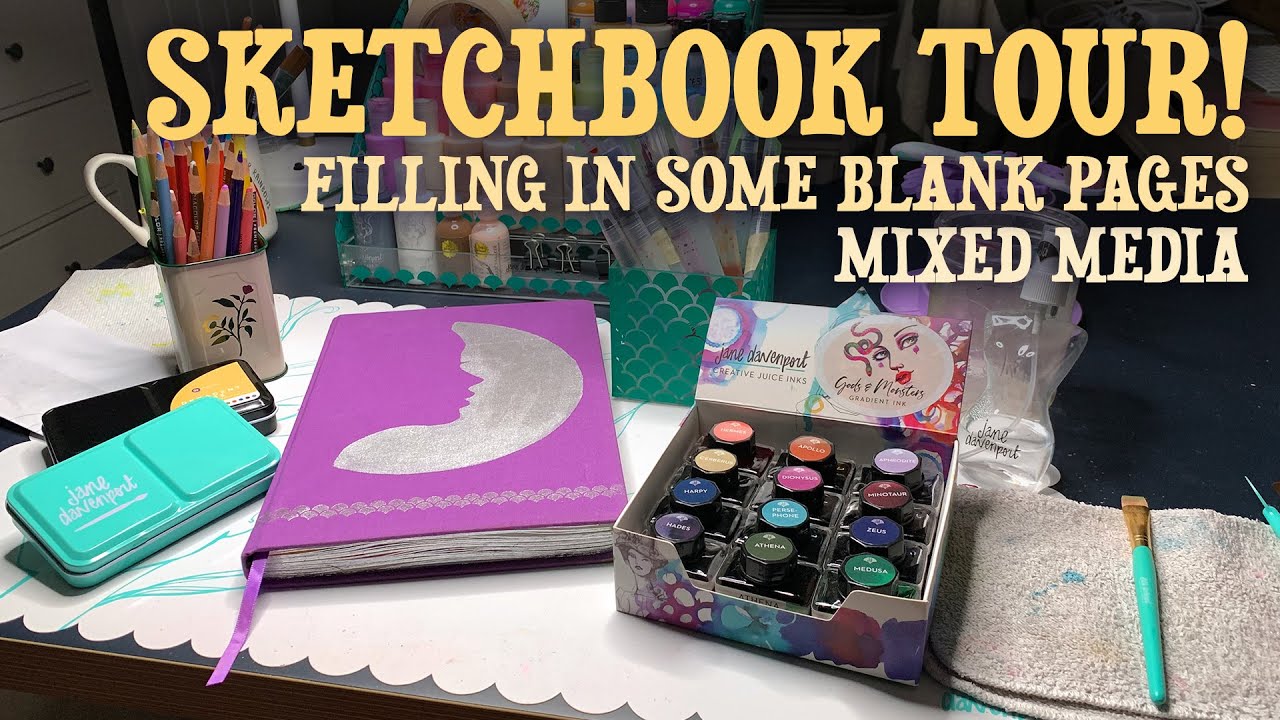 Mixed Media ART JOURNAL + SKETCHBOOK tour (2020-2022) 