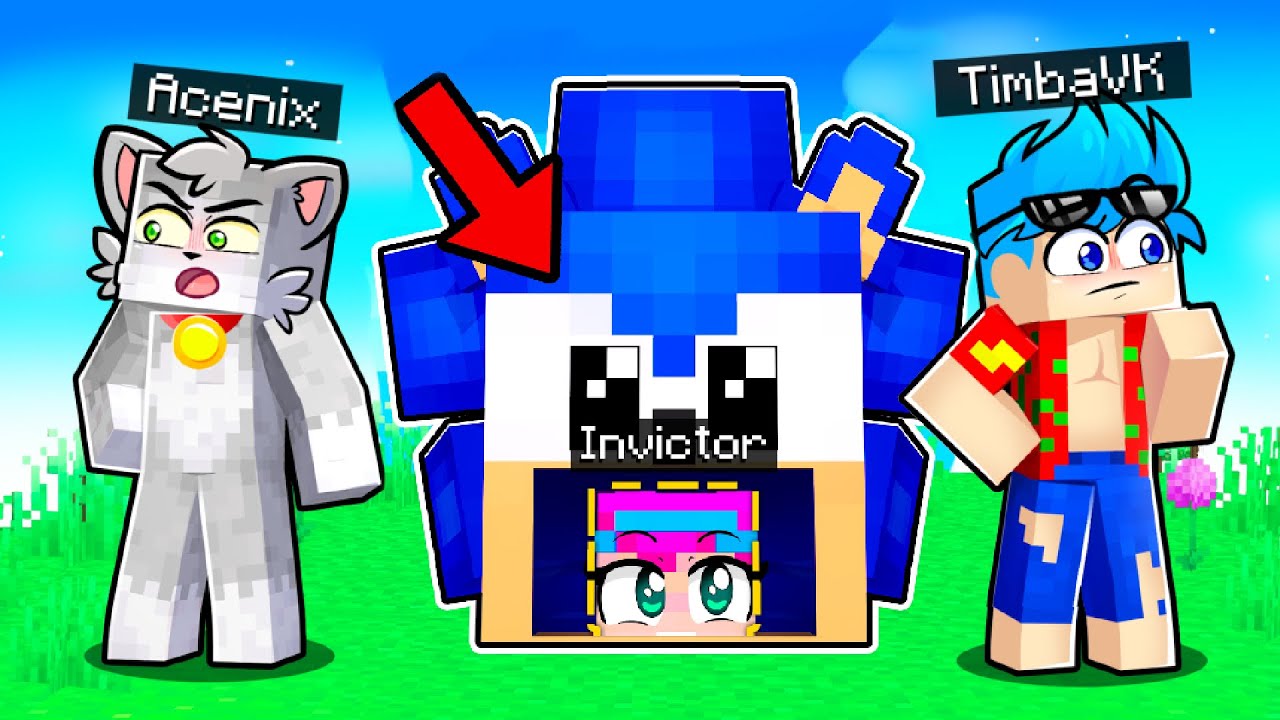 Me Escondí en la BASE SECRETA de SONIC en Minecraft 😂😂