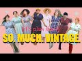 1950s VINTAGE WARDROBE TOUR! HUGE plus size vintage haul from a hoarder house!