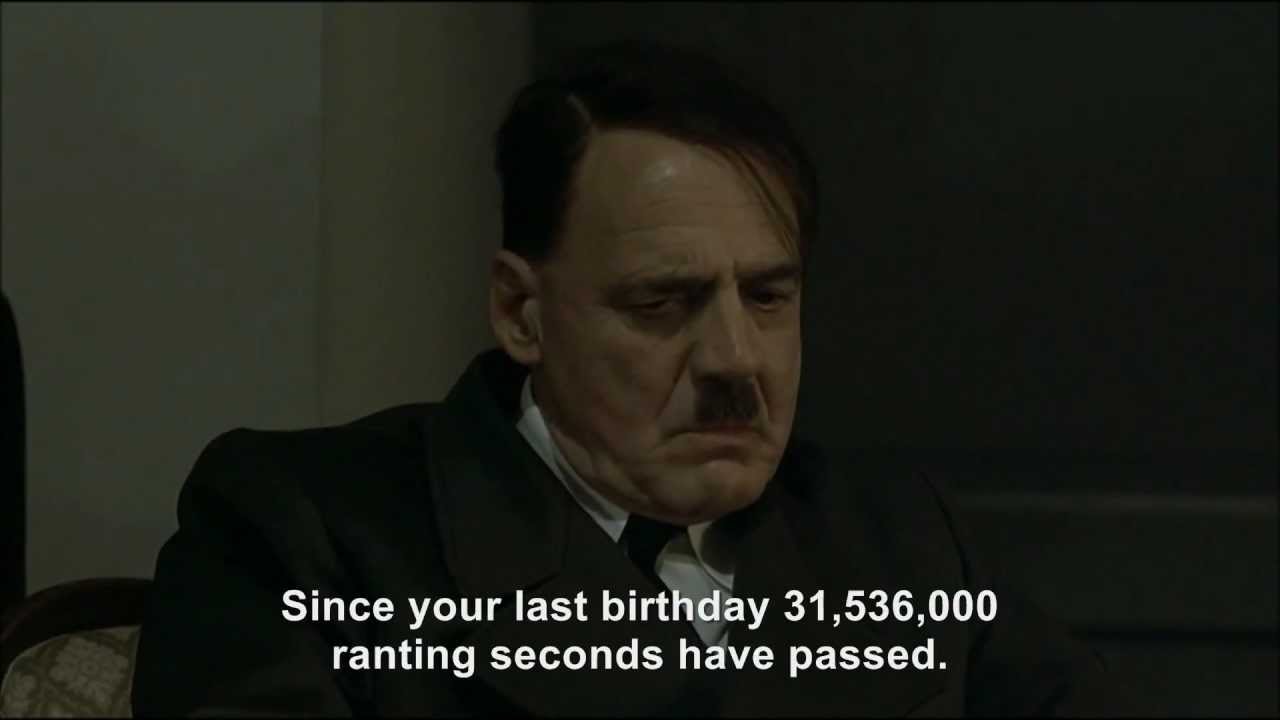 Hitler gets bad news on his birthday