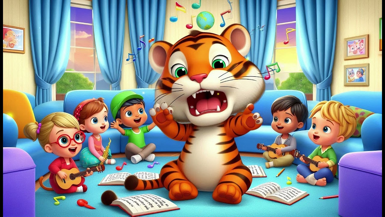 The Tiger's Roaring Rhyme 2 | Fun Kids Song | Animal Nursery Rhymes