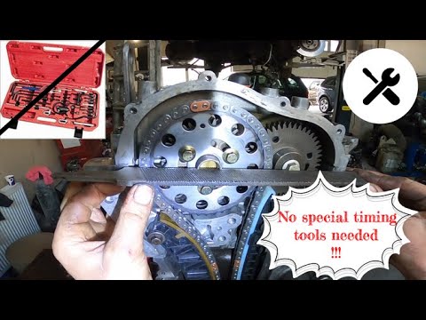 How to adjust timing chain on Renault KOLEOS/Nissan QASHQAI 2.0 dci-NO SPECIAL TIMING TOOLS NEEDED