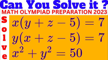 Solving This Crazy Algebra Problem - Math Olympiad Challenge