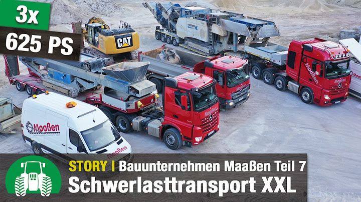 Maaßen Erd- und Tiefbau Teil 7 - Action auf der Baustelle (Schwerlasttransport mit 3x 625 PS)