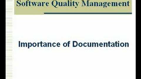 Software Quality Management