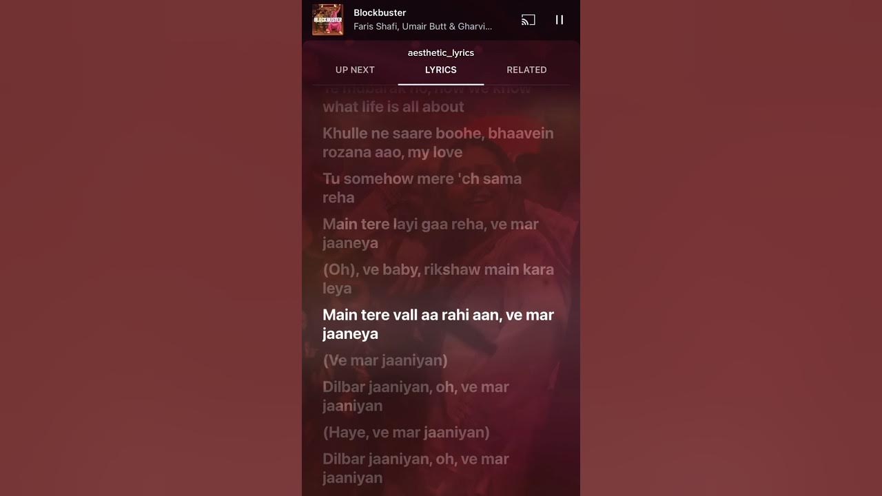 Blockbuster by Faris Shafi, Umair Butt & Gharvi Group Lyrical Shot π #lyricvideo #song #shots Blockbuster by Faris Shafi, Umair Butt & Gharvi Group Lyrical Shot π #lyricvideo #song #shots