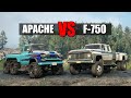 Snowrunner Chevrolet Apache vs Ford F-750 (New Engine) | Is Chevy worth it