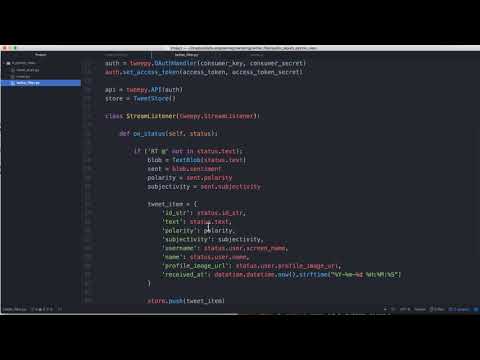 Streaming Twitter Filter - Data Formatting