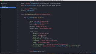 Streaming Twitter Filter - Data Formatting