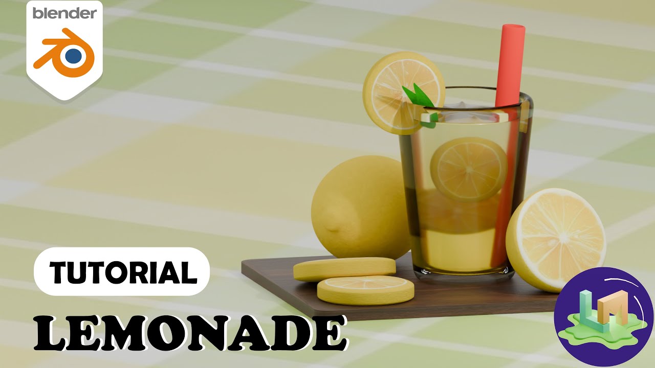 Blender Tutorial : Cute Lemonade Drink