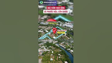 Cần Giuộc: Nhà vườn view sông 1ha cách Sài Gòn 25 phút #bds #batdongsan #nhavuon #cangiuoc #longan