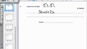 AQA Maths Higher Nov 2014 Non Calc Q6