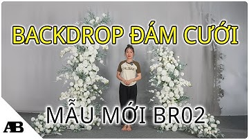 Backdrop hoa tone trắng trang trí đám cưới và chụp hình studio