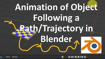 Animation of Object Following a Path/Trajectory in Blender - Animation Tutorials for Engineers