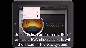 Echo Pad GarageBand Inter-app Audio Tutorial