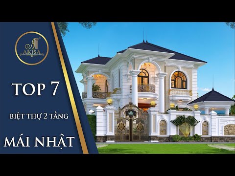 TOP 7 mẫu biệt thự 2 tầng mái Nhật đẹp ấn tượng cập nhật xu hướng mới