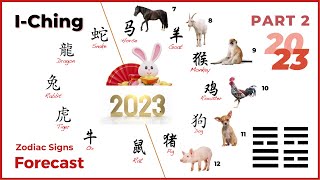 Part 2 of I-Ching reading for 2023 zodiacs - Horse, Goat, Monkey, Rooster, Dog, and Pig