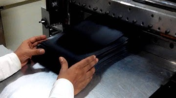 Sheeter Machine Cutting The Rubber Roll To Sheet Cutting Machine