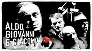 Il Padrino  Maurizio Crozza con Aldo Giovanni e Giacomo a LA7